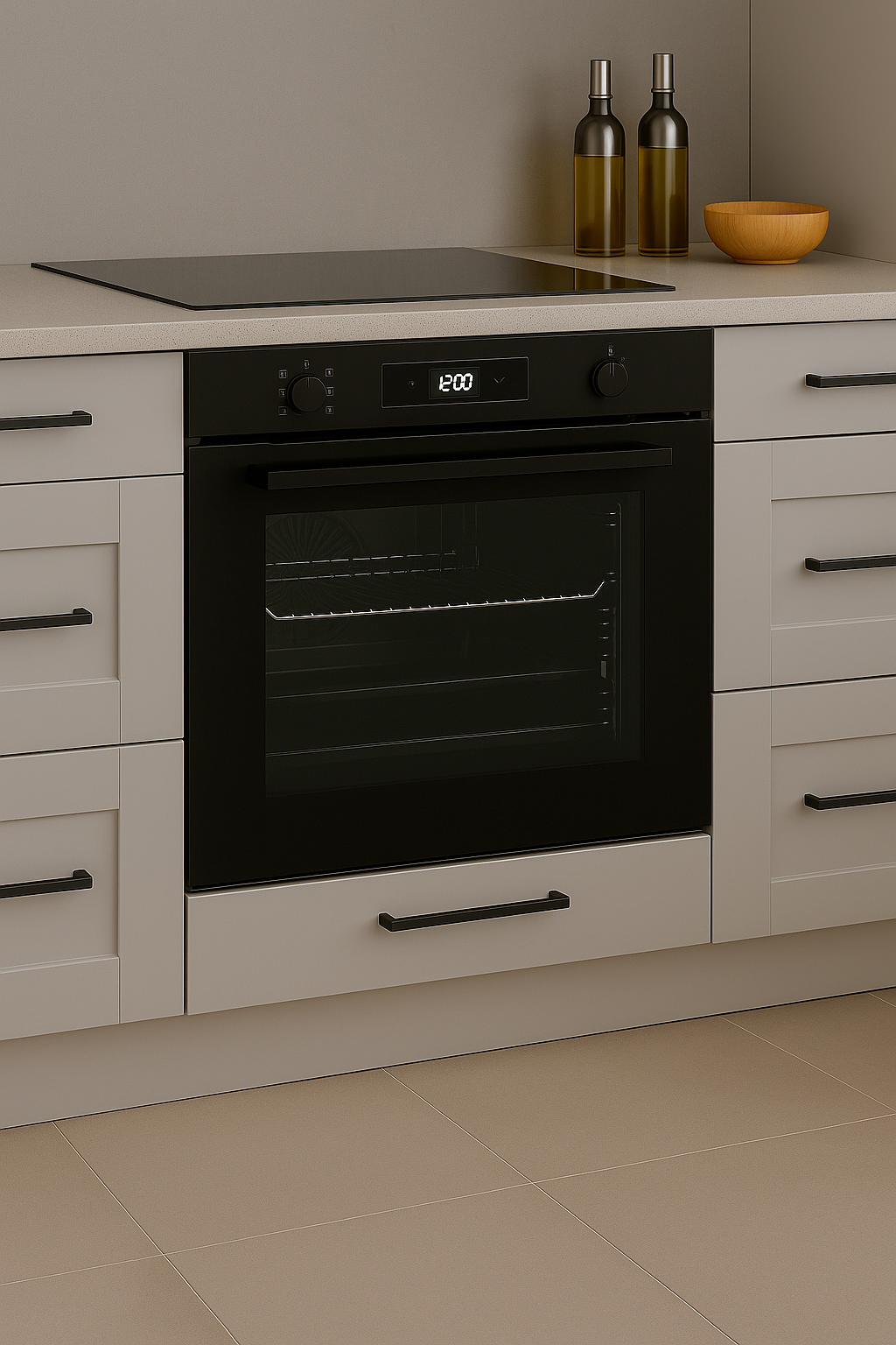 

BO 7102 SR pyrolyse funksjon, 80 liter