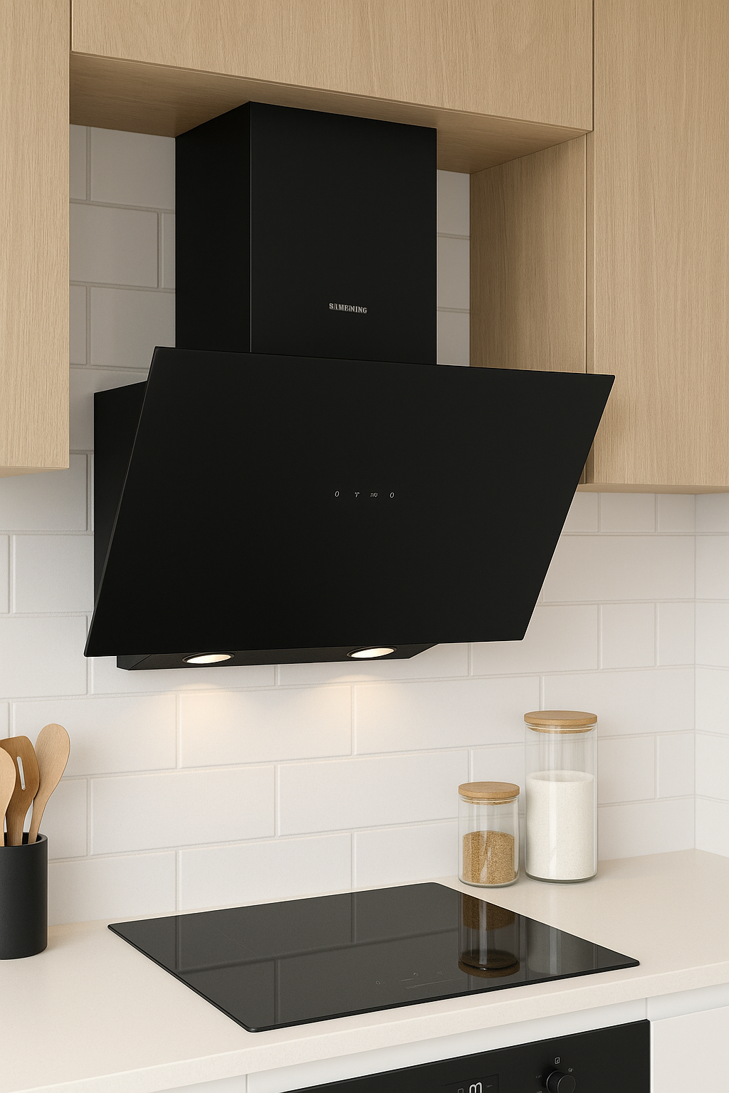 Vægemhætte fra Silverline -  SL 3461 ASK