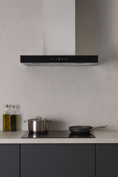 Væghængt emhætte fra JGN - SJ 3001 Stål CERES