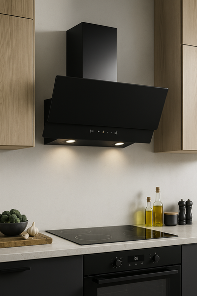 Vægemhætte fra JGN - SJ 3601 Sort PLUTO