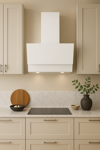 Vægemhætte fra JGN - SJ 3601 Hvid PLUTO