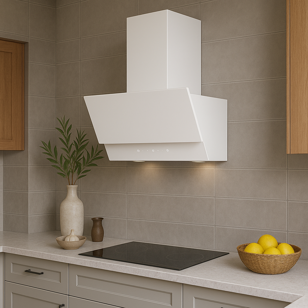 Vægemhætte fra JGN - SJ 3601 Hvid PLUTO