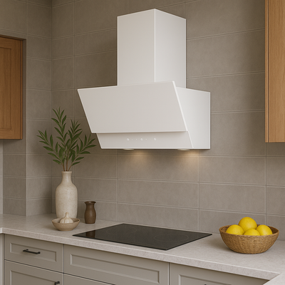 Vægemhætte fra JGN - SJ 3601 Hvid PLUTO